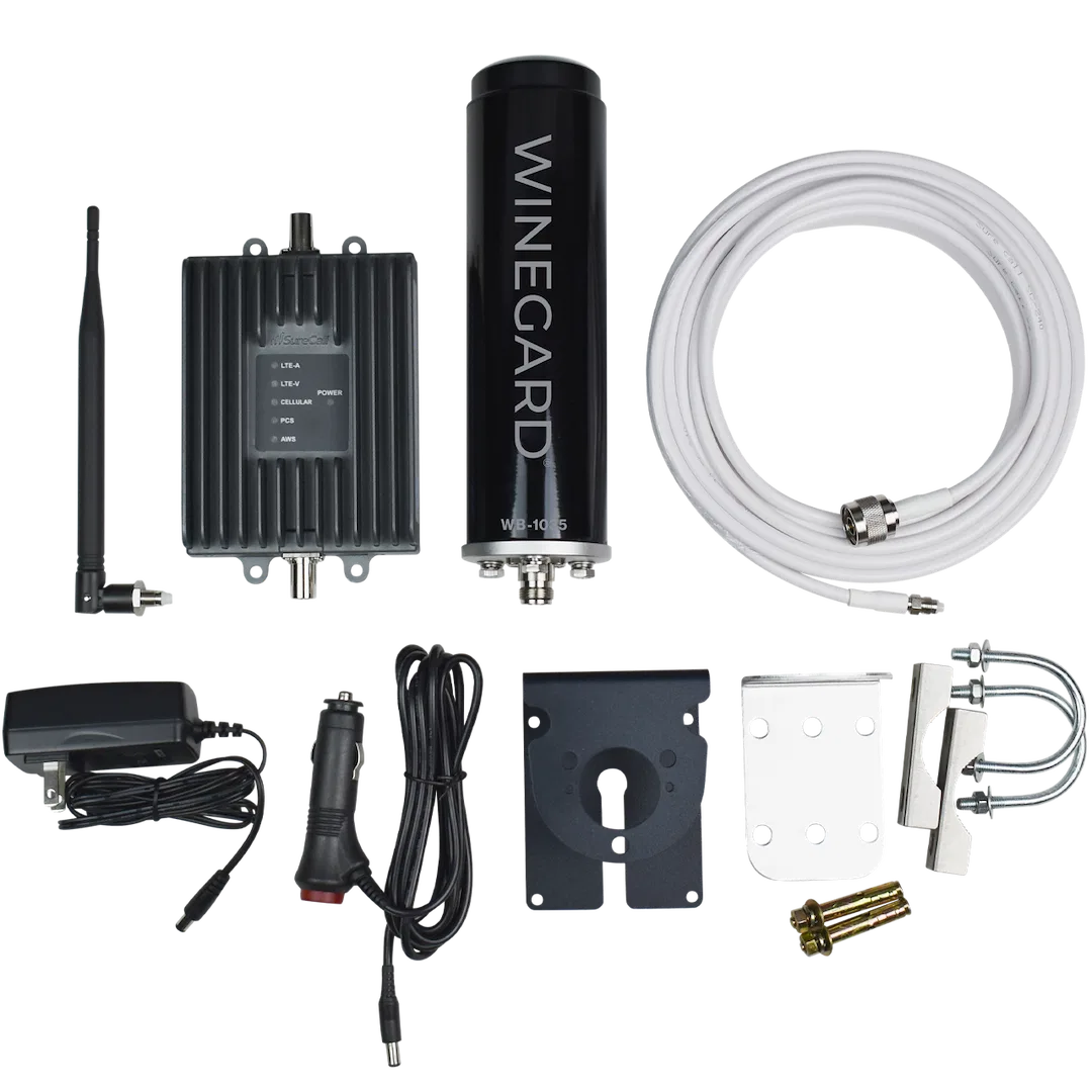 WB-1035 – WINEGARD Cellular Phone Signal Booster, Use To Amplify The Cell Phone Signal In RVs/ Campers/ Tailgate Comp...
